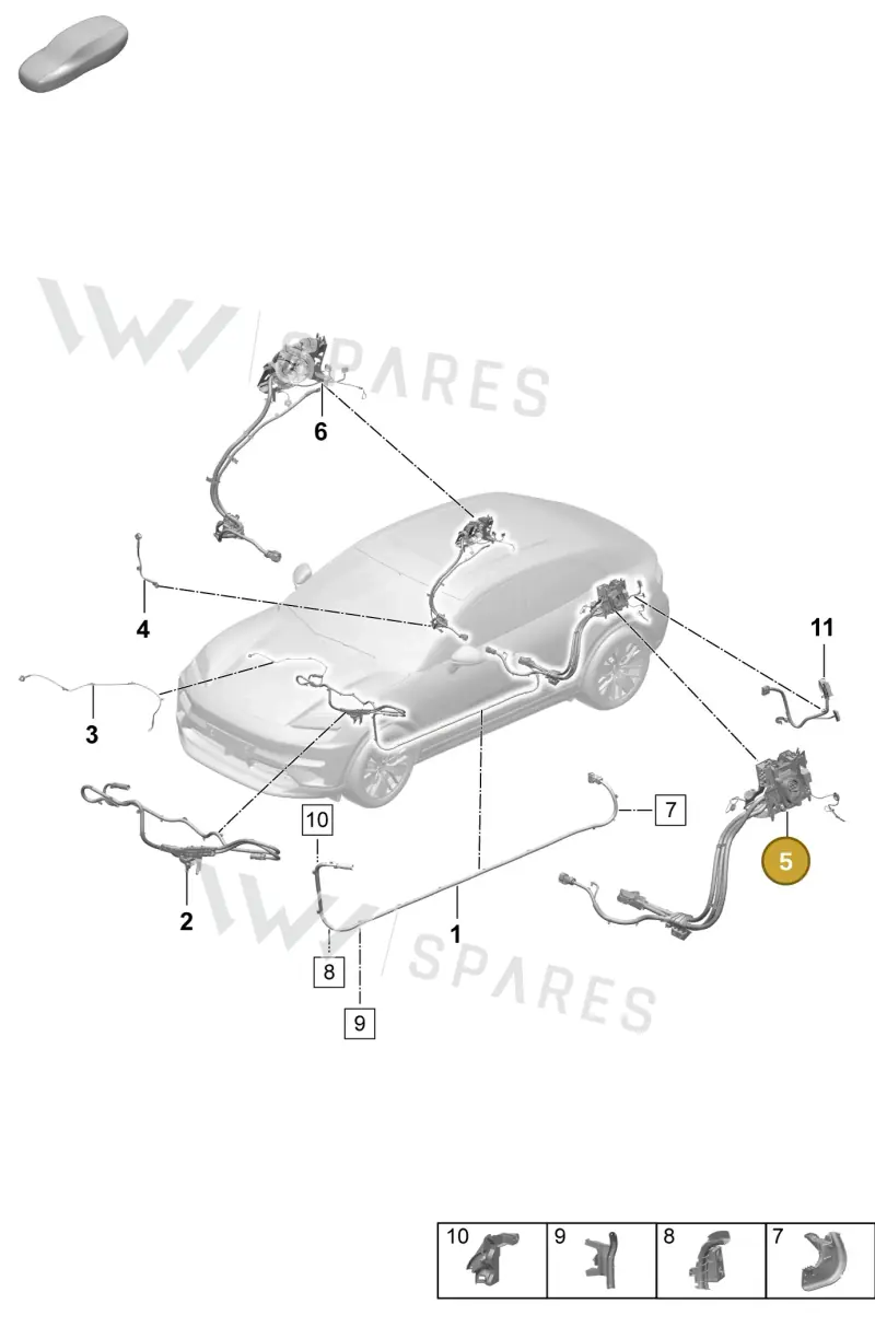PAD971093C — Porsche Macan (2024-2024) diagram p61904000, position 5