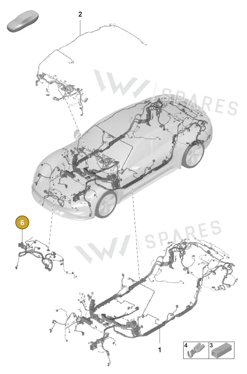 PAD971277A — Porsche Taycan Sport Turismo (2019-2024) diagram p56902110, position 6