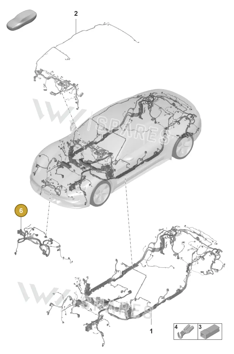 PAD971277 — Porsche Taycan Sport Turismo (2019-2024) diagram p56902110, position 6