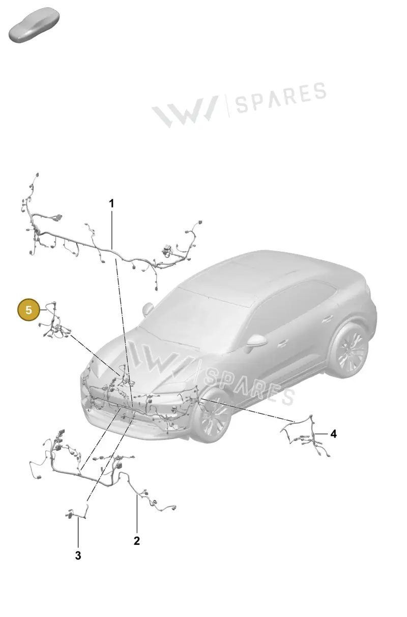 PAD972252A — Porsche Macan (2024-2024) diagram p61903400, position 5
