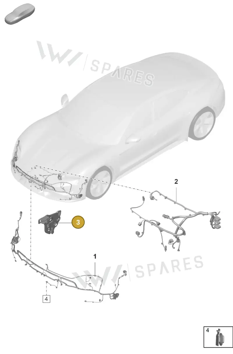PAD972555 — Porsche Taycan Sport Turismo (2019-2024) diagram p56902100, position 3