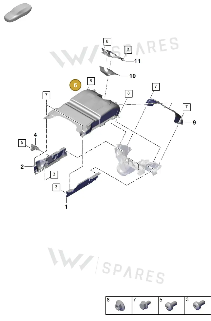 PAE119369 — Porsche Panamera (2023-2025) diagram p62202400, position 6