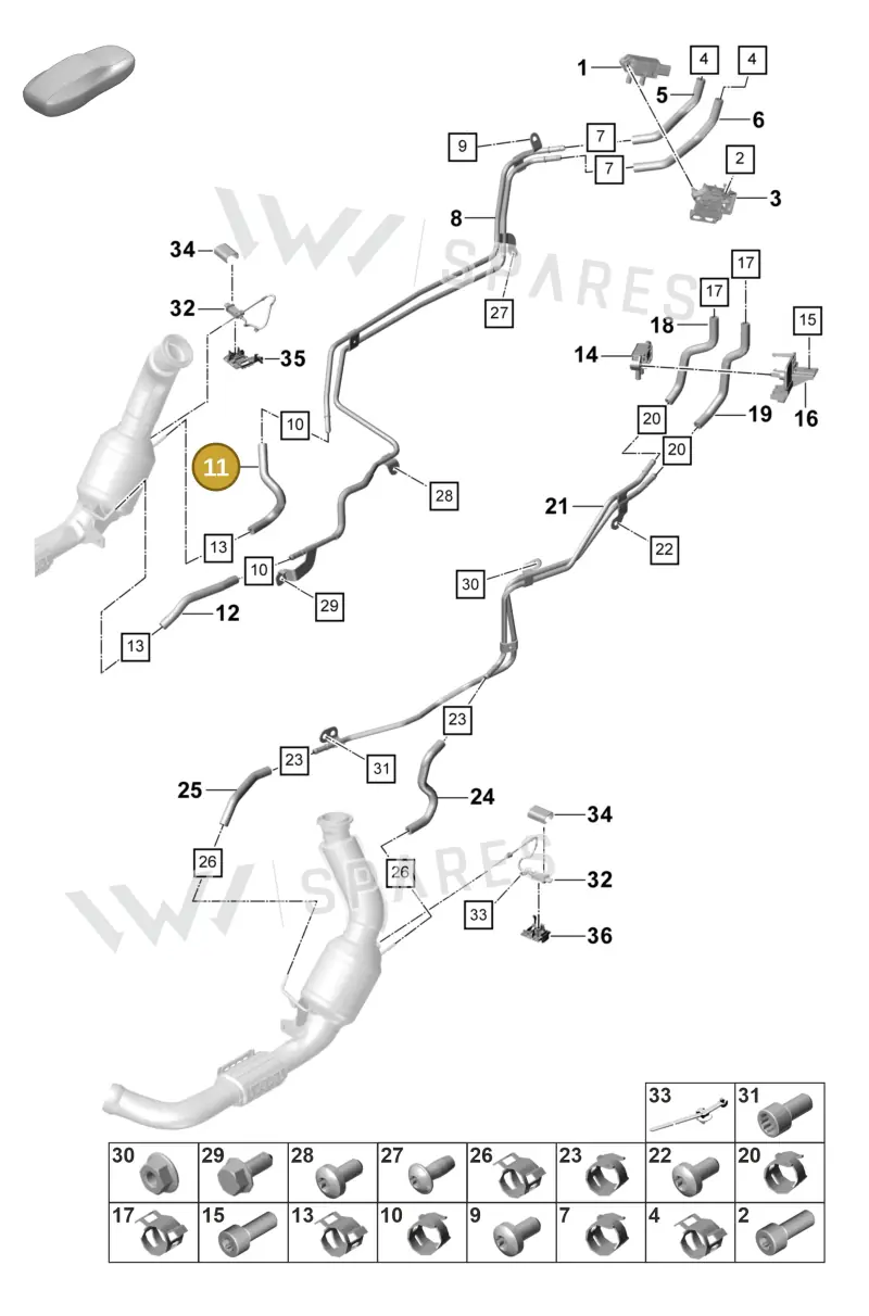 PAE131191K — Porsche Panamera (2023-2025) diagram p58202310, position 11