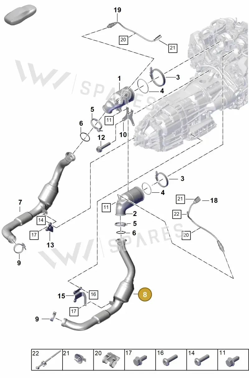 PAE254451 — Porsche Panamera (2023-2025) diagram p62202210, position 8