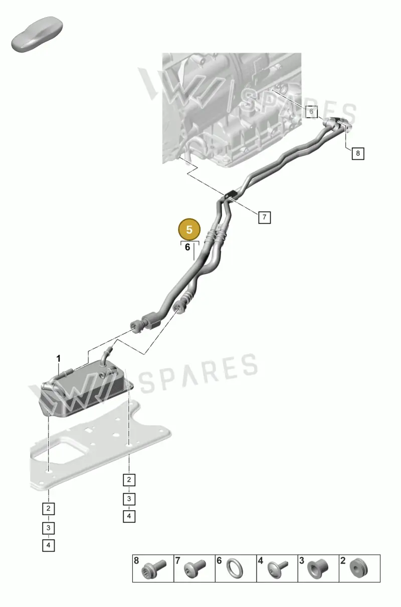 PAE317760A — Porsche Panamera (2023-2025) diagram p58360010, position 5