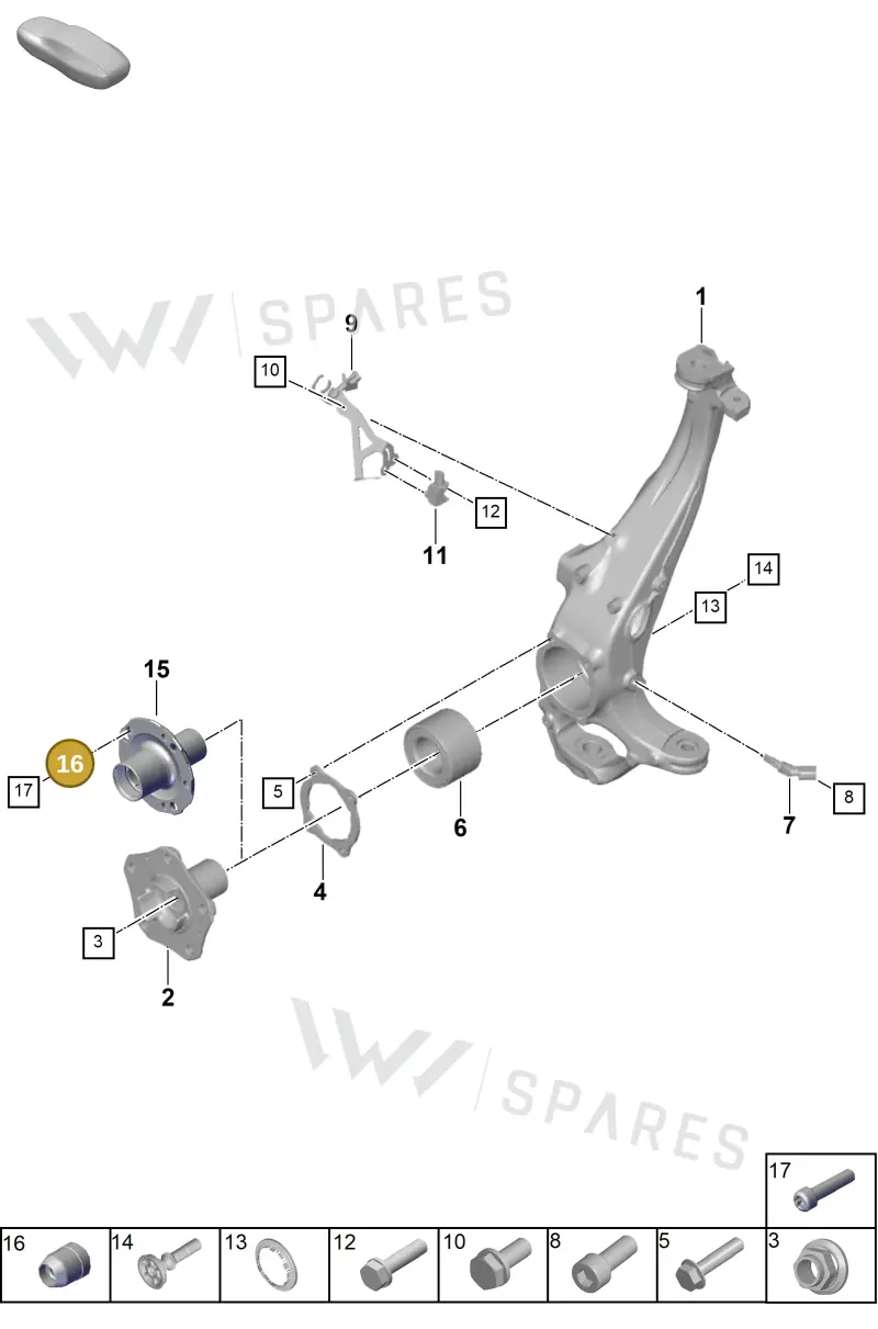 PAE401111 — Porsche Panamera (2023-2025) diagram p62401020, position 16