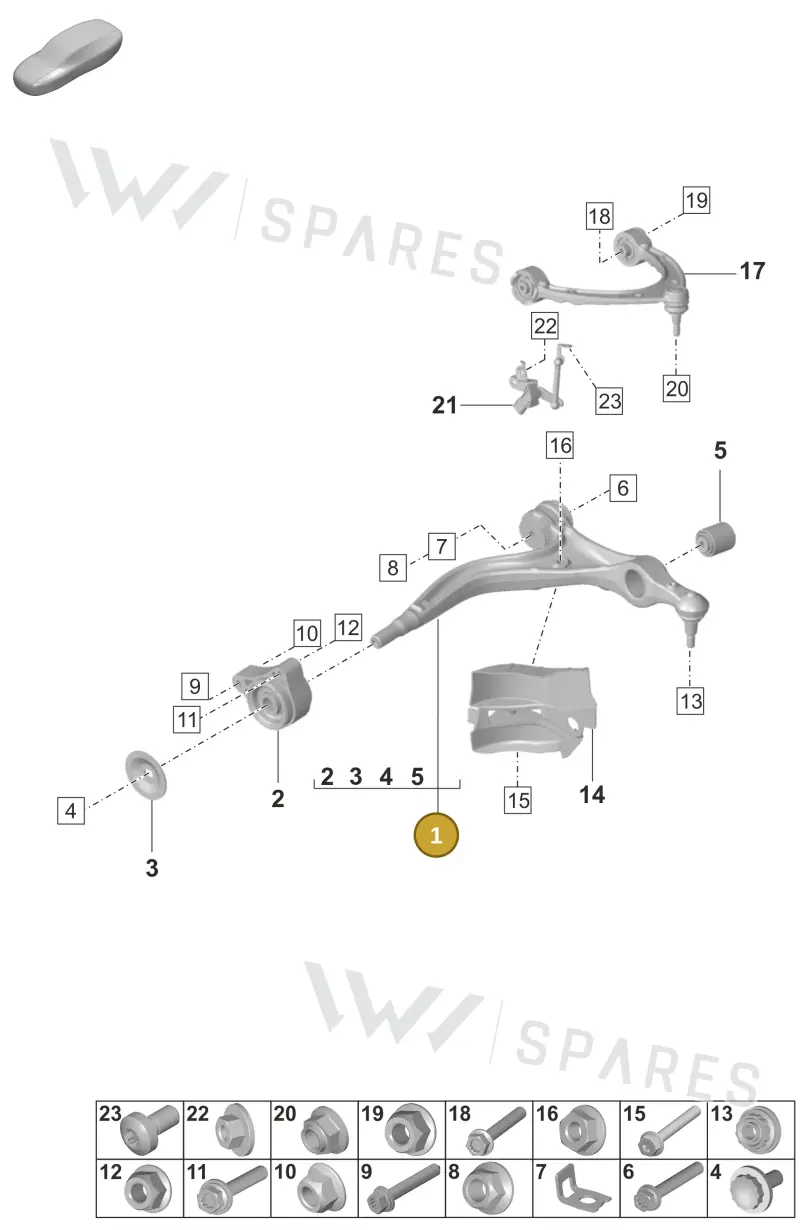 PAE407151A — Porsche Panamera (2023-2025) diagram p58401050, position 1