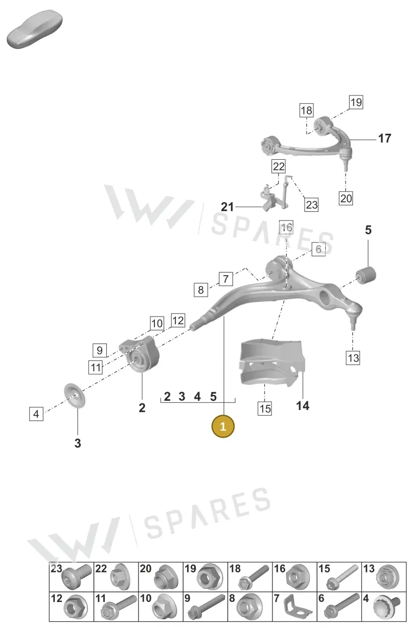PAE407152A — Porsche Panamera (2023-2025) diagram p58401050, position 1