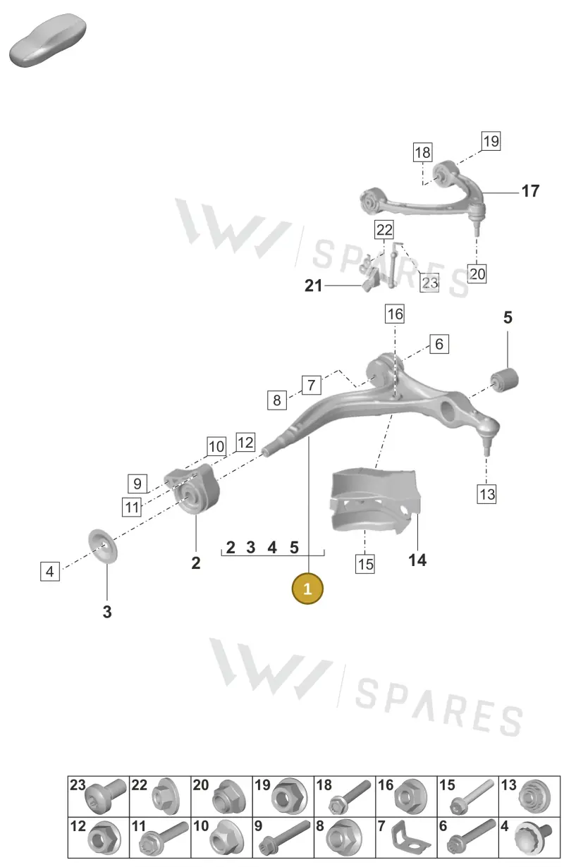 PAE407152 — Porsche Panamera (2020-2023) diagram p58401050, position 1