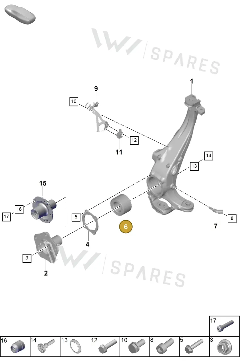 PAE501287 — Porsche Panamera (2023-2025) diagram p62401020, position 6