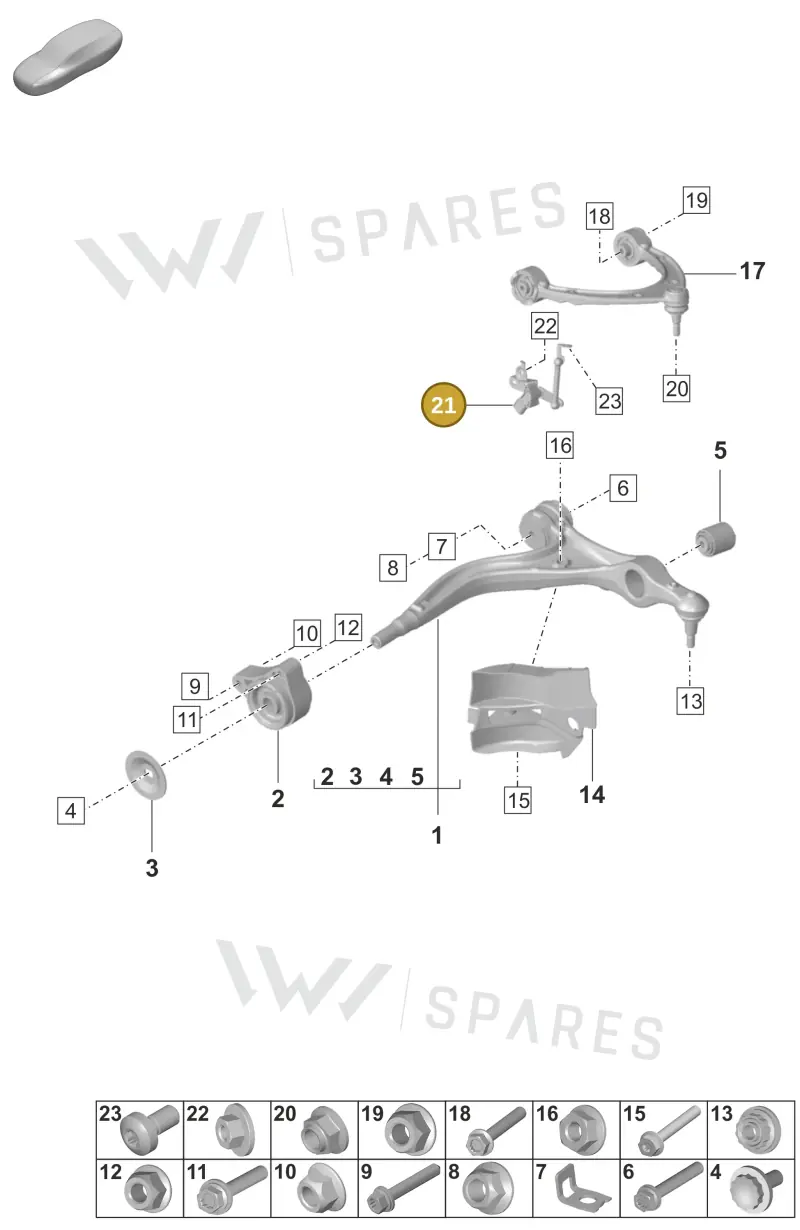 PAE616213 — Porsche Panamera (2023-2025) diagram p58401050, position 21