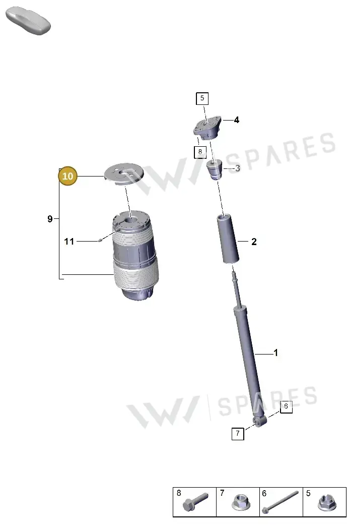 PAE616297 — Porsche Panamera (2023-2025) diagram p62502000, position 10