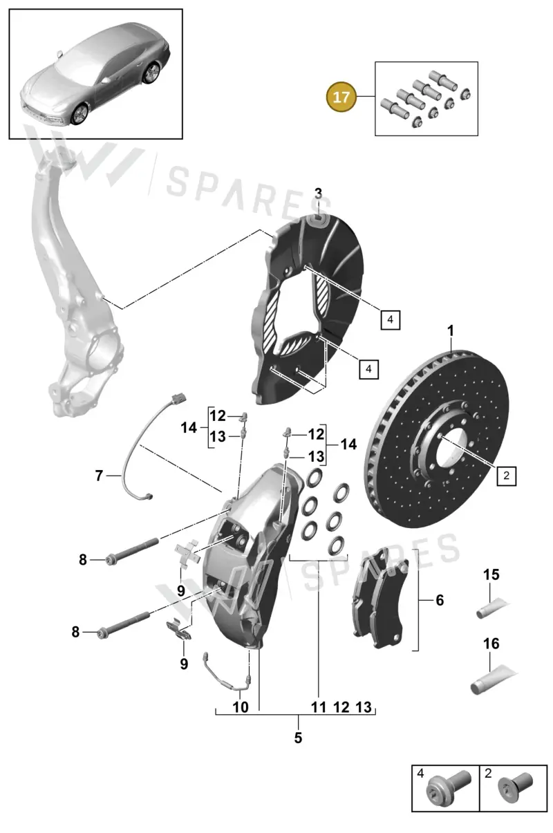 PAE698137 — Porsche Panamera (2016-2020) diagram p49602015, position 17