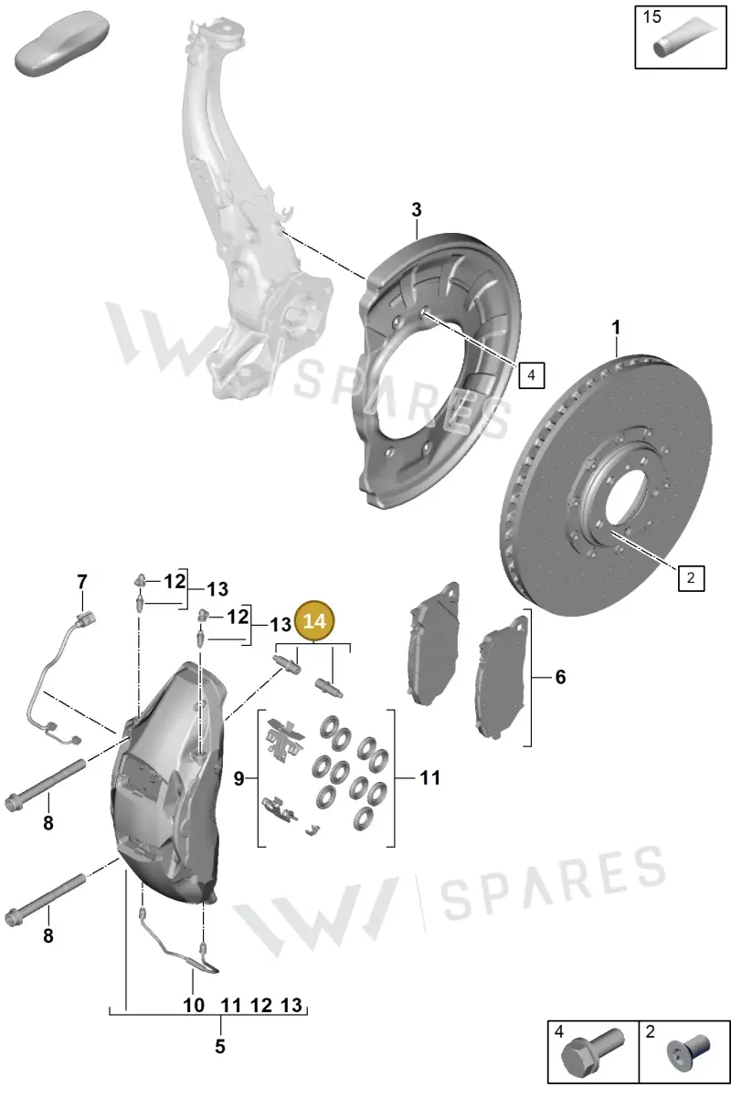 PAE698137 — Porsche Panamera (2023-2025) diagram p62602400, position 14