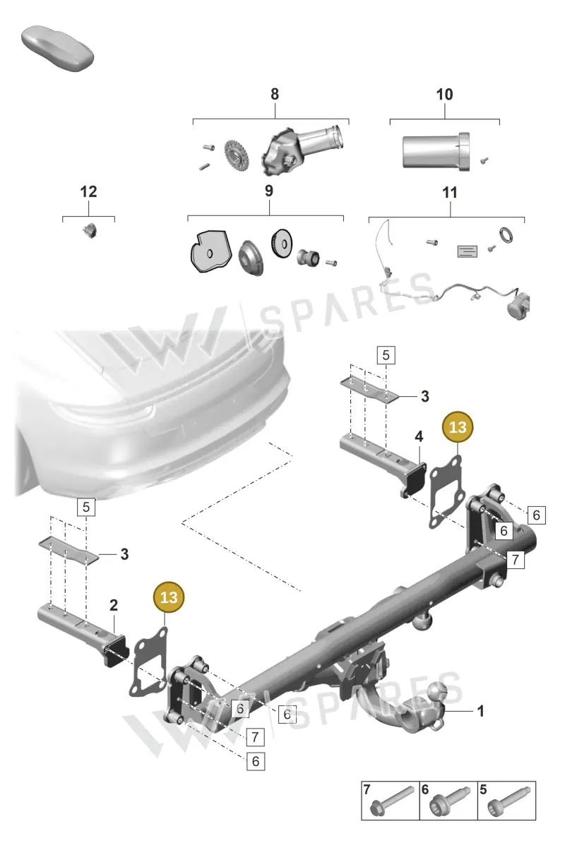 PAE803963 — Porsche Panamera (2020-2023) diagram p58002000, position 13