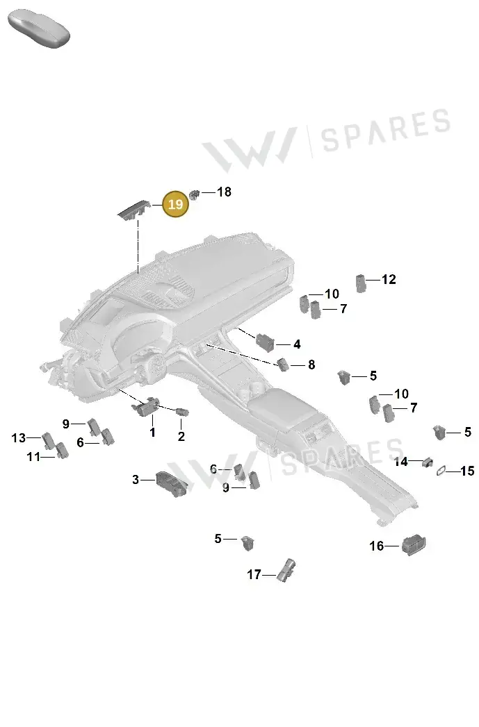 PAE907539 — Porsche Panamera (2023-2025) diagram p62905600, position 19