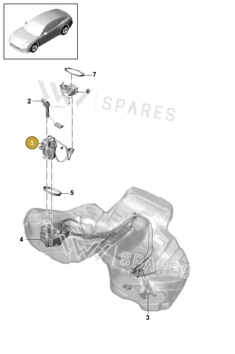 PAE919088 — Porsche Panamera (2016-2020) diagram p49201015, position 1