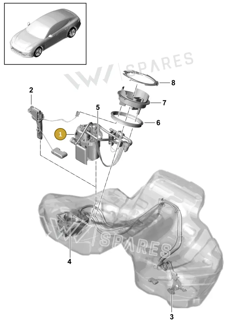 PAE919088B — Porsche Panamera (2016-2020) diagram p49201025, position 1