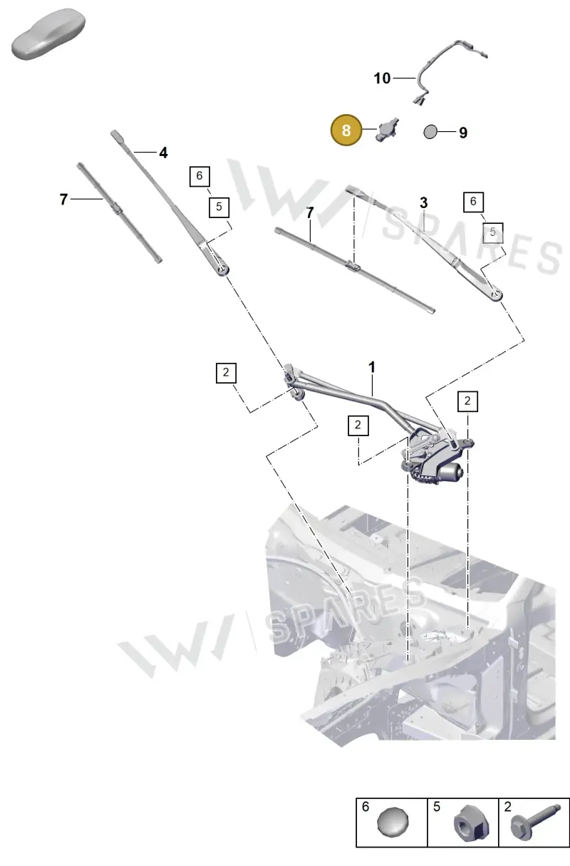 PAE955547 — Porsche Panamera (2023-2025) diagram p62906000, position 8