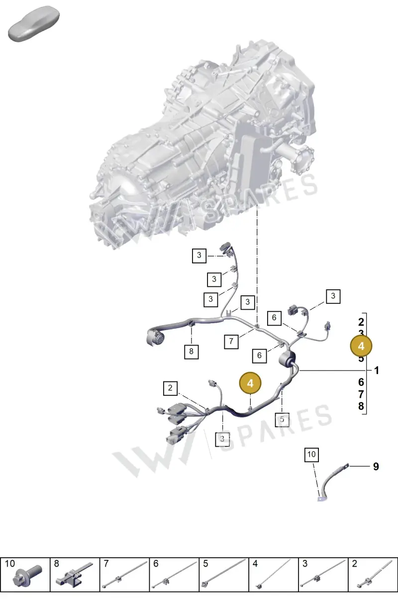 PAE971838 — Porsche 911 (2024-2025) diagram p63903910, position 4
