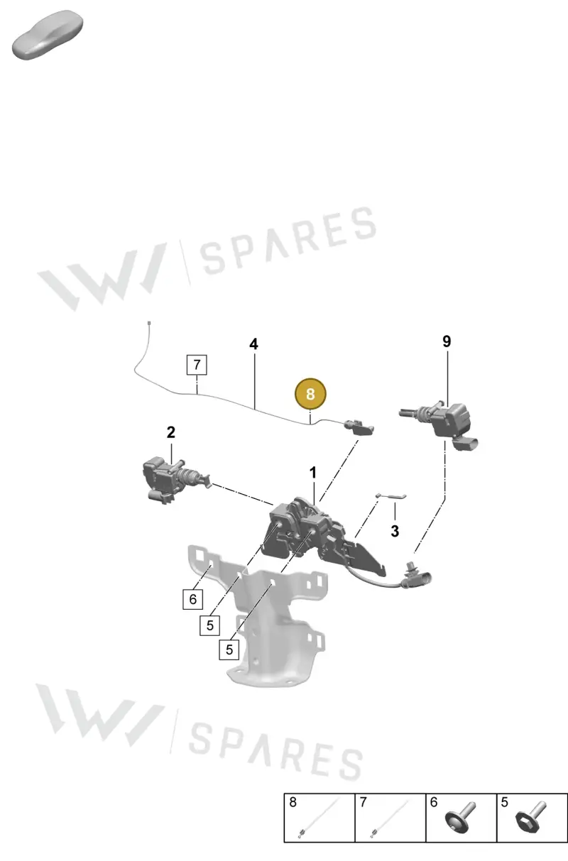 PAE971838 — Porsche Macan (2024-2024) diagram p61803050, position 8