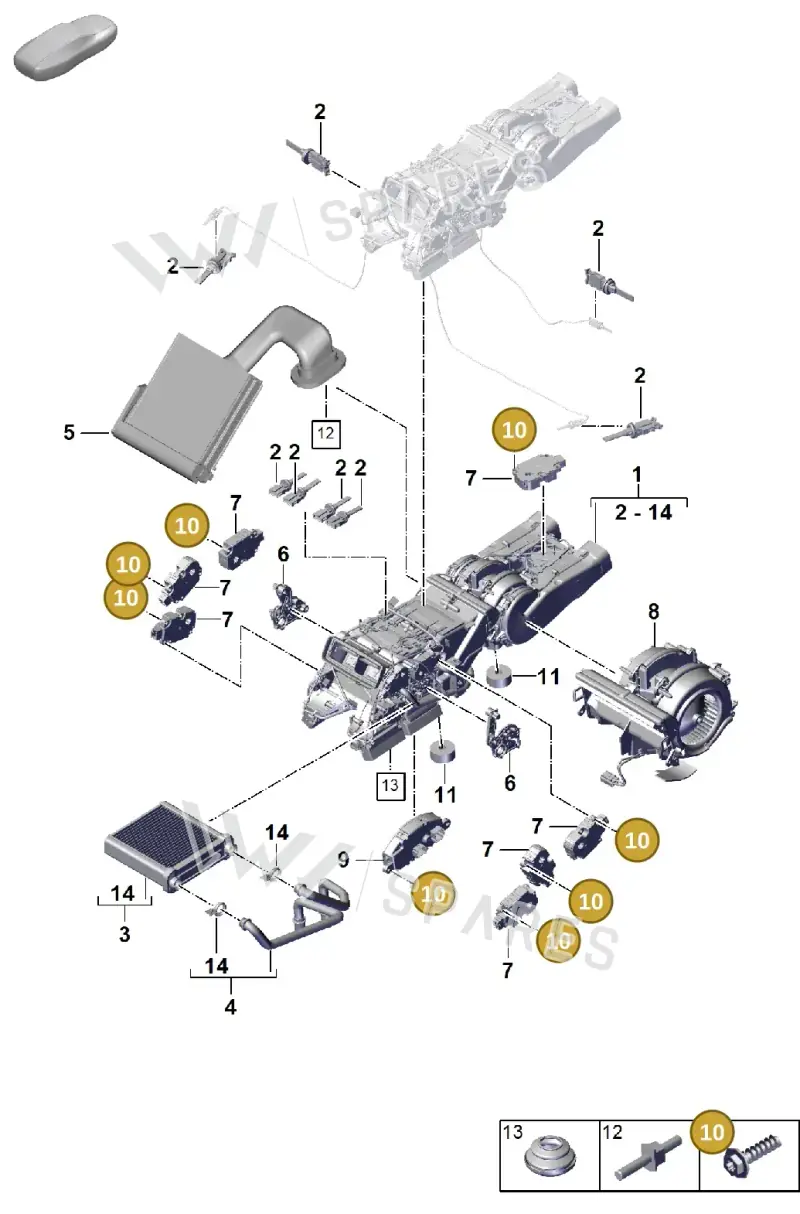 PAF000703 — Porsche Cayenne Coupe (2023-2023) diagram p60814270, position 10