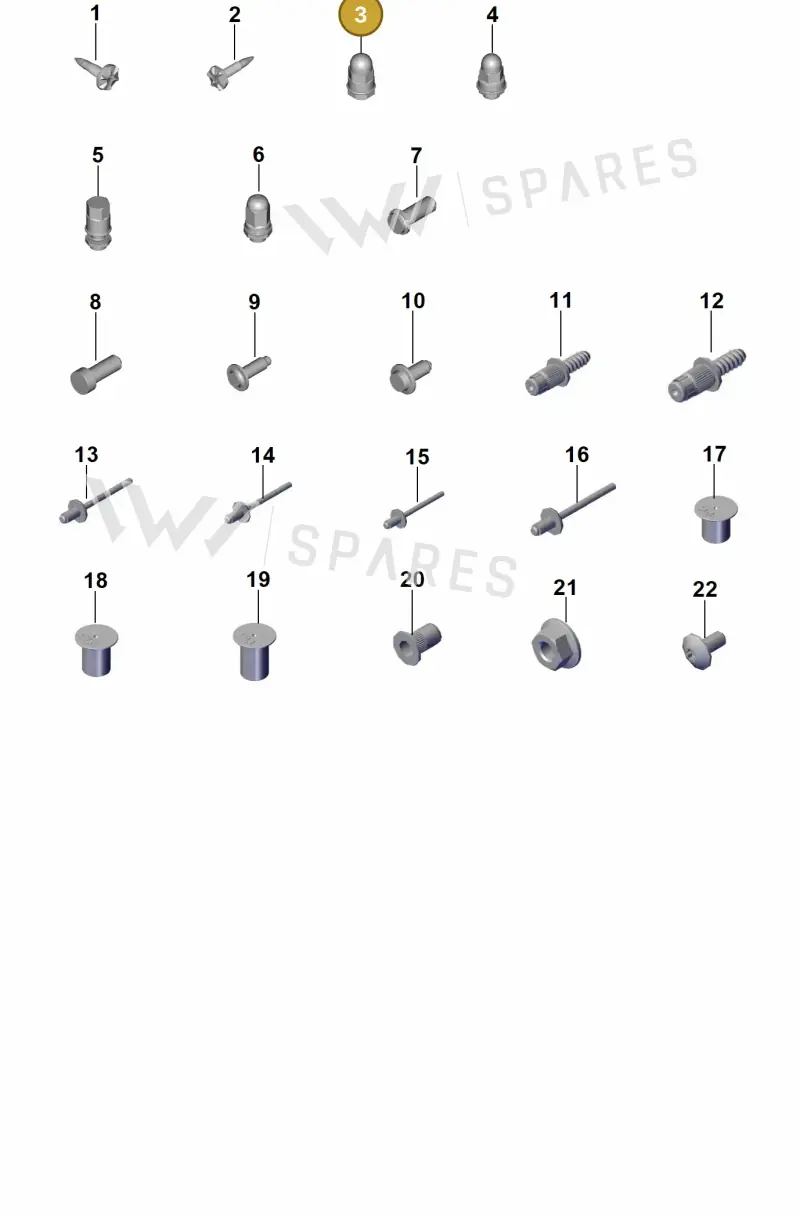 PAF00086900 — Porsche Cayenne Coupe (2023-2023) diagram p60801020, position 3