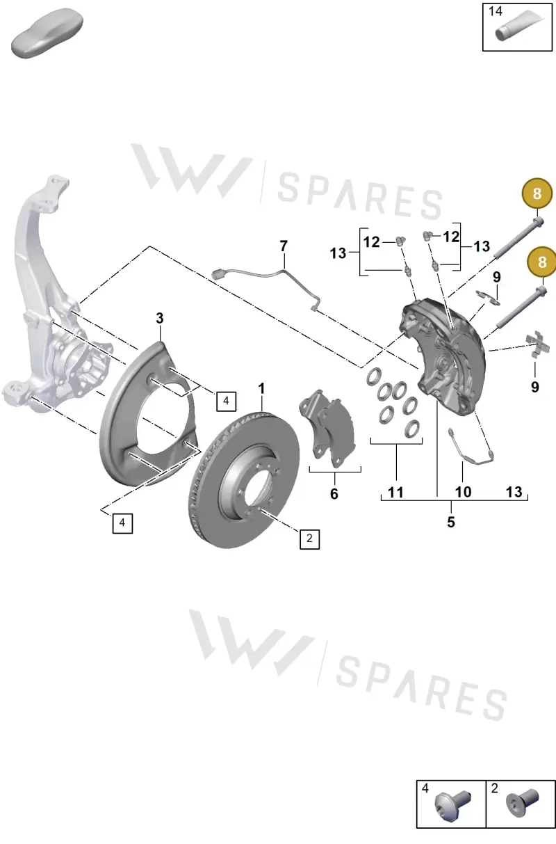 PAF004571 — Porsche Cayenne Coupe (2023-2023) diagram p60602000, position 8