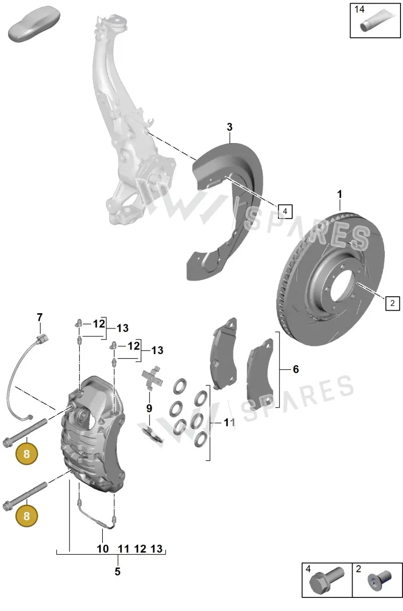 PAF004571 — Porsche Panamera (2023-2025) diagram p62602000, position 8