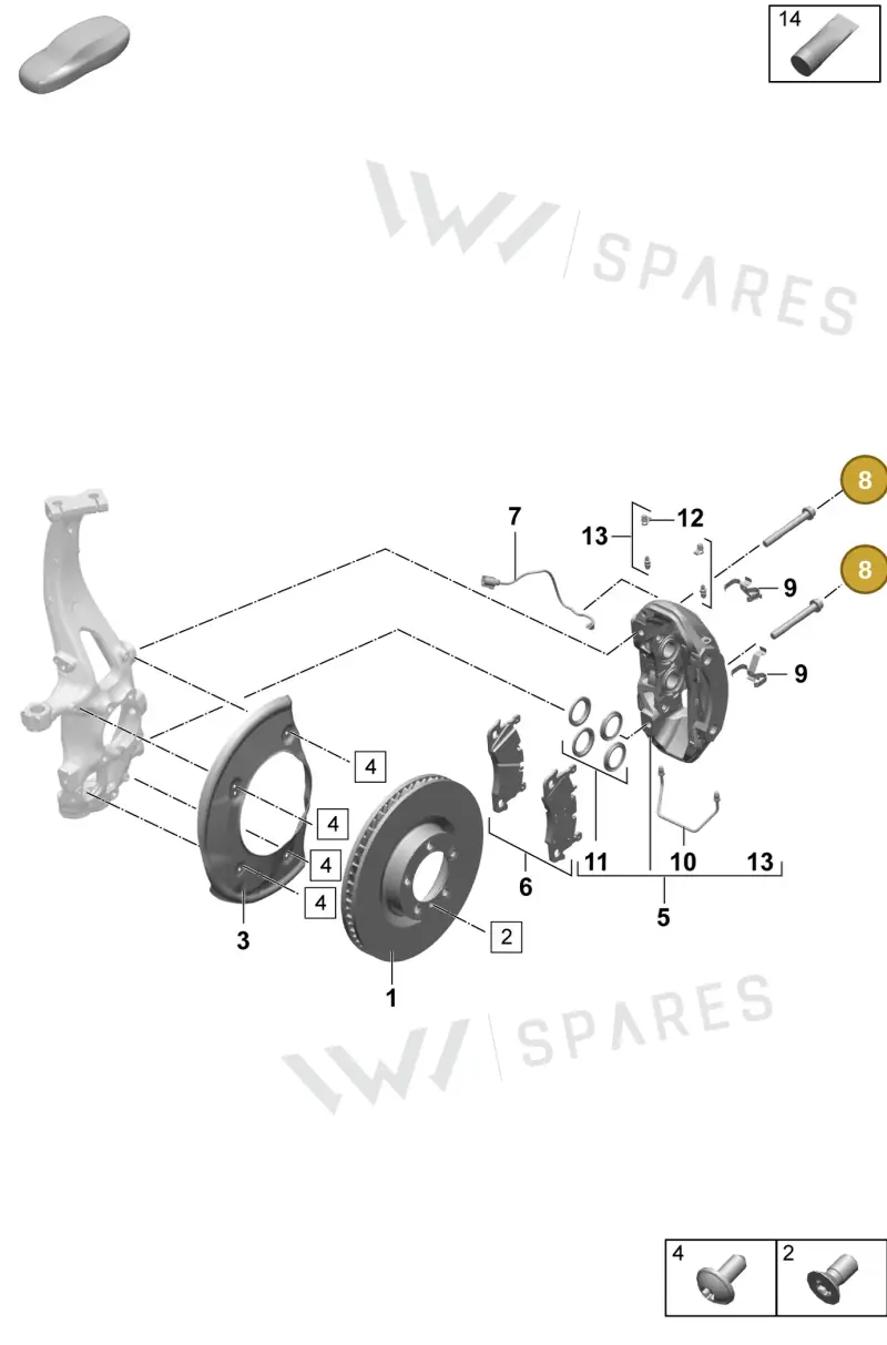 PAF004571 — Porsche Macan (2024-2024) diagram p61602000, position 8
