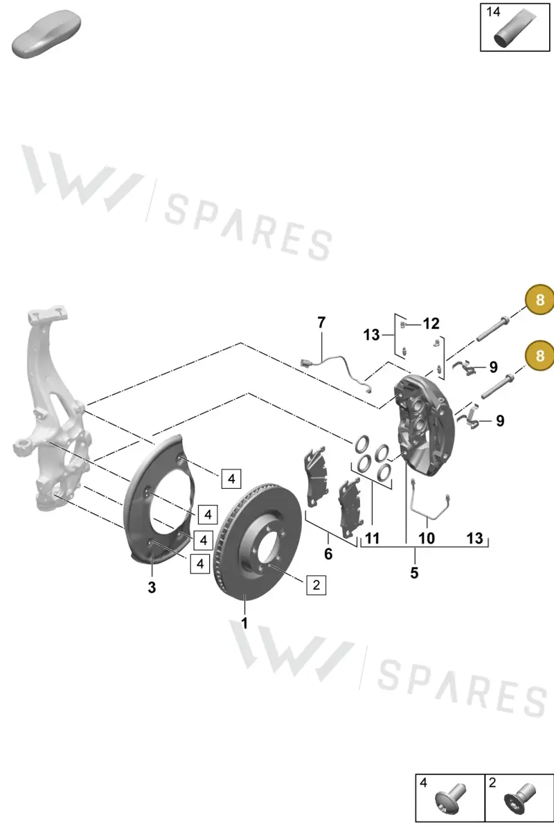 PAF004572 — Porsche Macan (2024-2024) diagram p61602000, position 8
