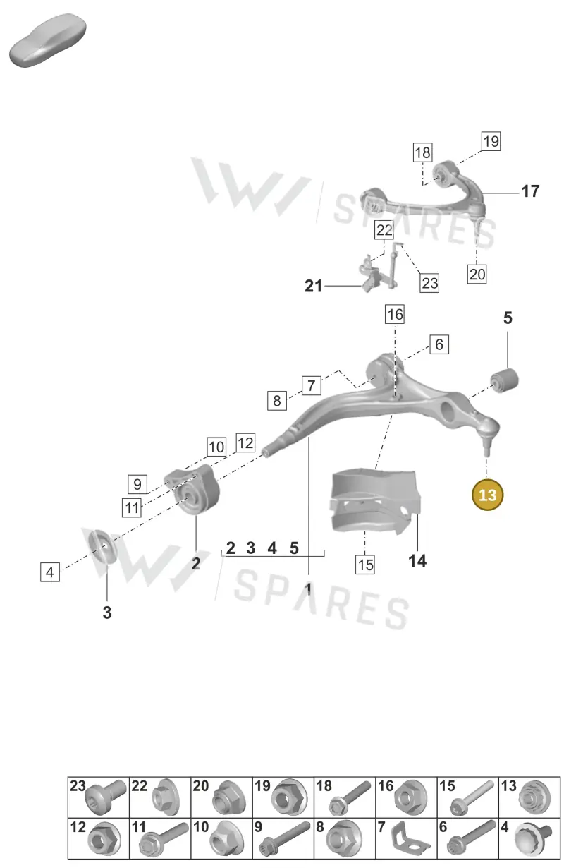 PAF005633 — Porsche Panamera (2023-2025) diagram p58401050, position 13