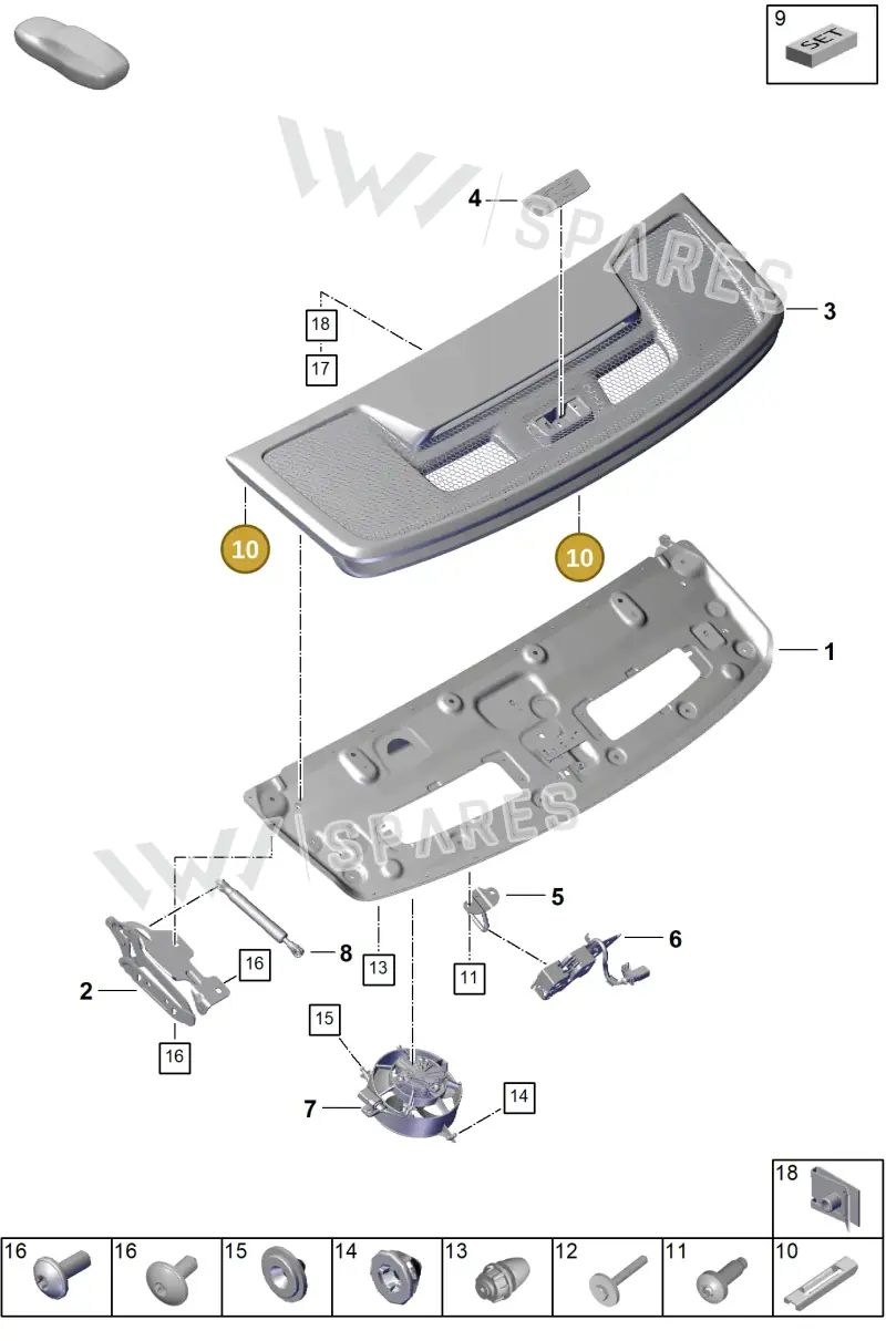 PAF006122 — Porsche 911 (2021-2022) diagram p59803110, position 10