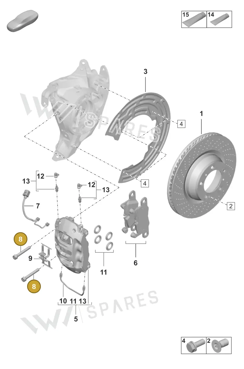 PAF007586 — Porsche 911 (2018-2024) diagram p53603005, position 8