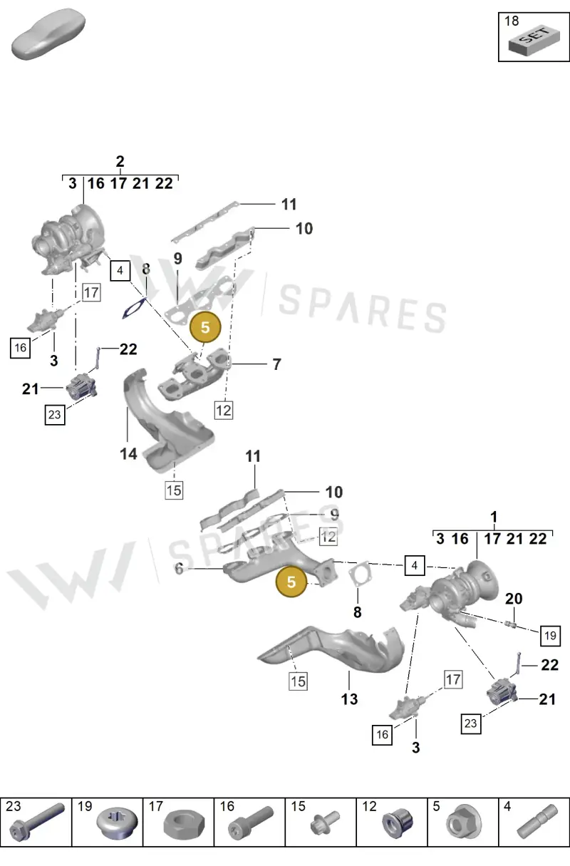 PAF007634 — Porsche 911 (2020-2022) diagram p57202000, position 5