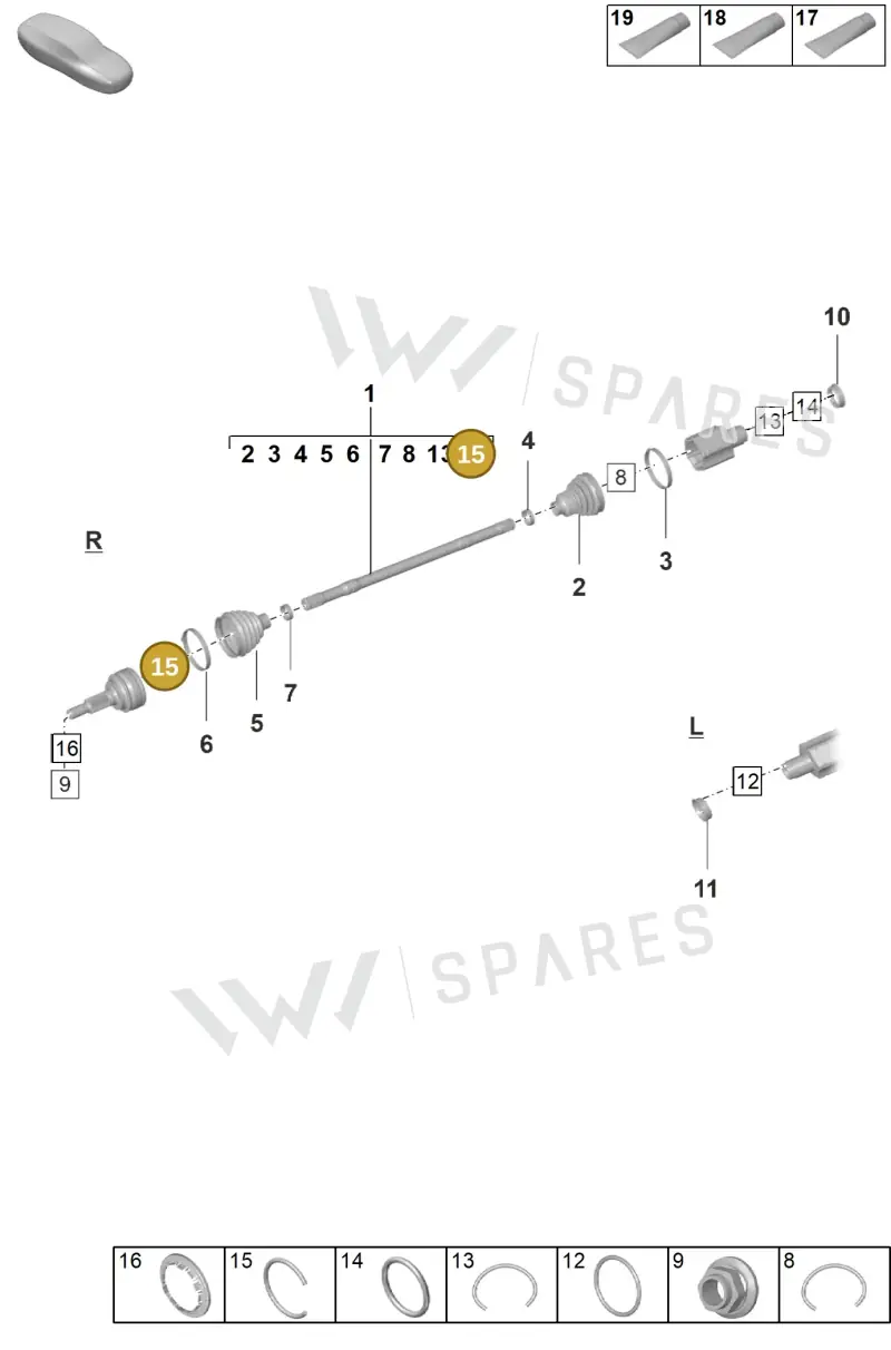 PAF008122 — Porsche Taycan Sport Turismo (2023-2025) diagram p56401100, position 15
