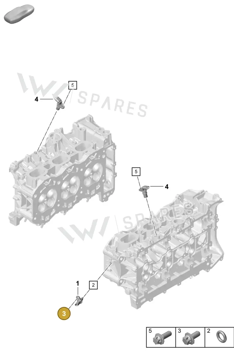 PAF008124 — Porsche Cayman (2019-2022) diagram p54103020, position 3
