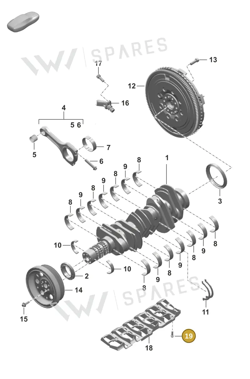 PAF008126 — Porsche 911 (2018-2024) diagram p53102000, position 19