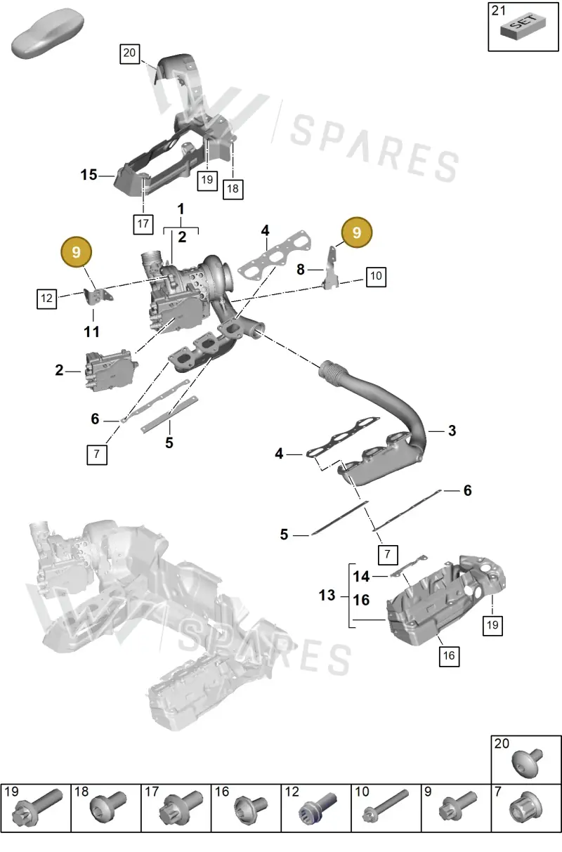 PAF008144 — Porsche 911 (2024-2025) diagram p63202050, position 9