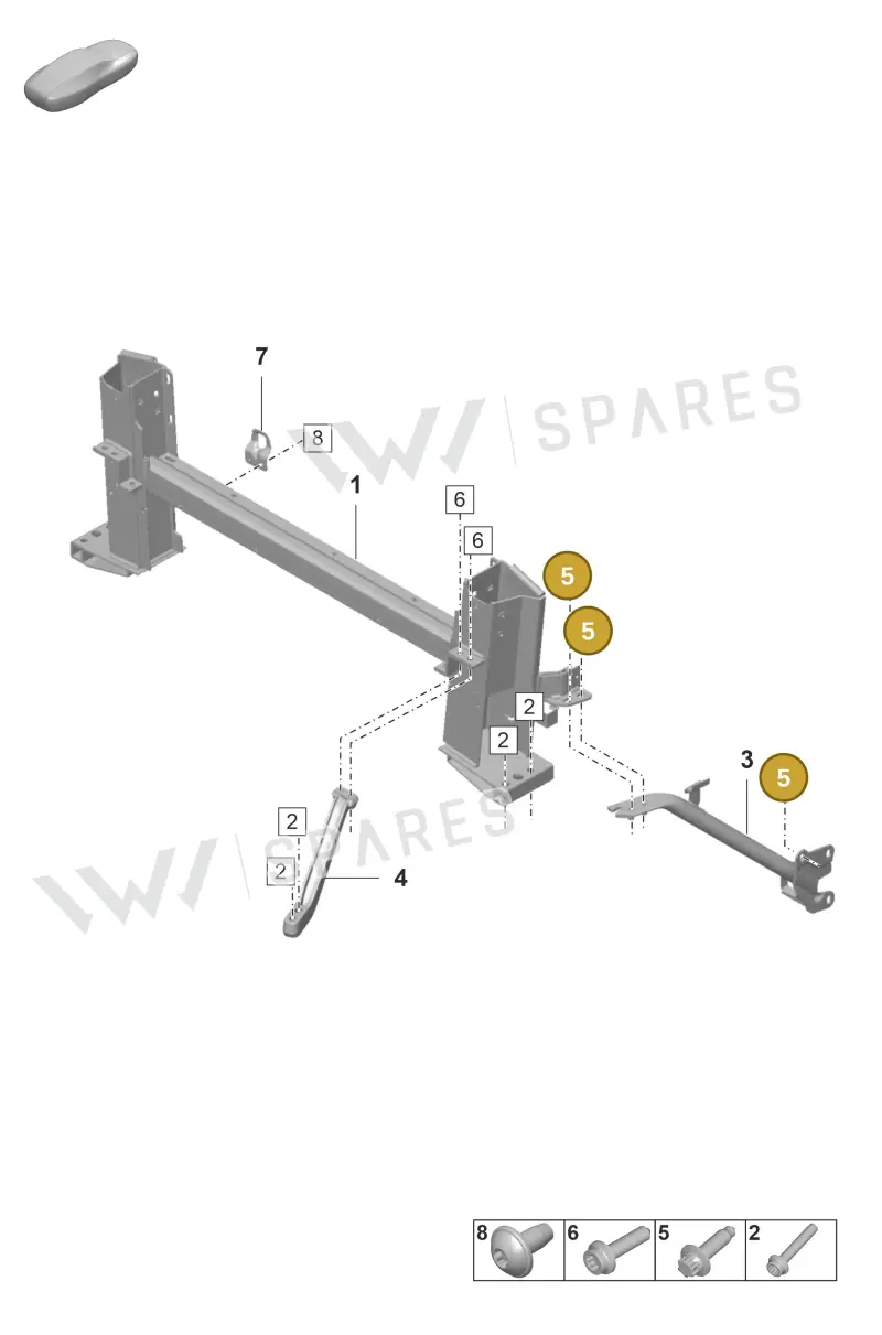 PAF008148 — Porsche 911 (2024-2025) diagram p53811560, position 5