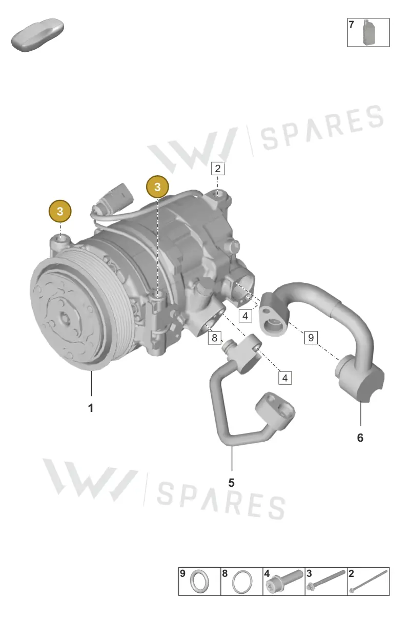 PAF008155 — Porsche 911 (2024-2025) diagram p53814200, position 3
