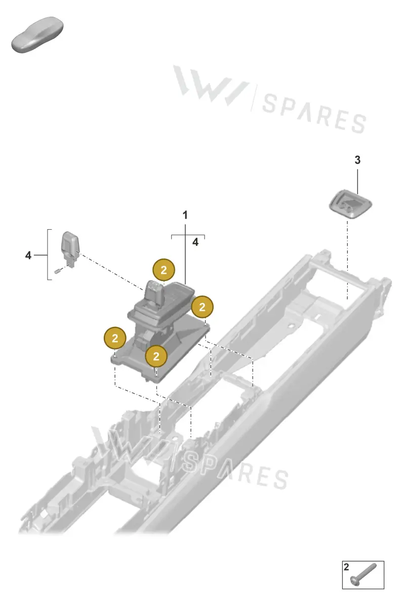 PAF008213 — Porsche 911 (2024-2025) diagram p53701100, position 2
