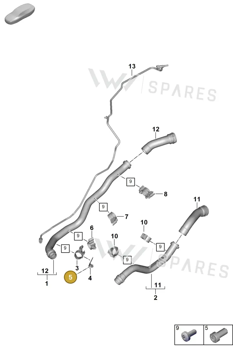 PAF008227 — Porsche 911 (2024-2025) diagram p63105450, position 5