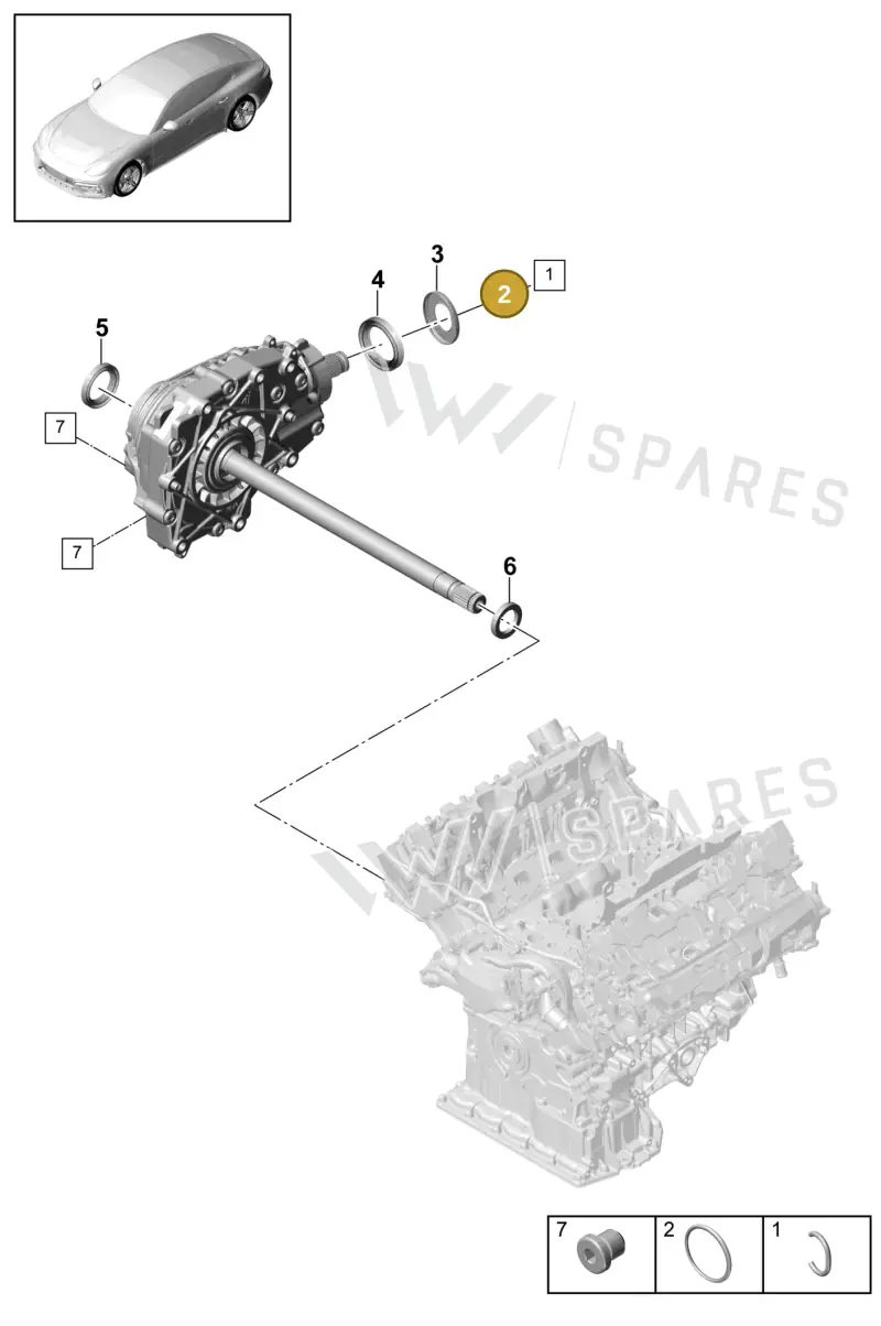 PAF008236 — Porsche Panamera (2016-2020) diagram p49305010, position 2