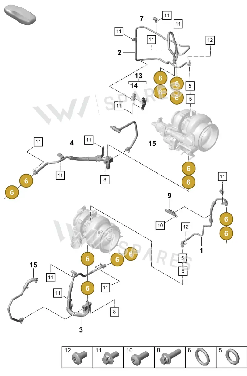 PAF008276 — Porsche 911 (2020-2022) diagram p57202150, position 6