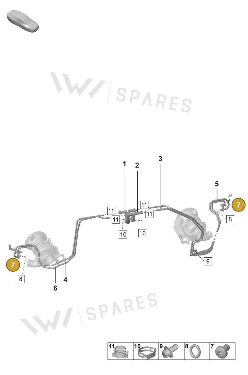 PAF008313 — Porsche 911 (2024-2025) diagram p53202100, position 7