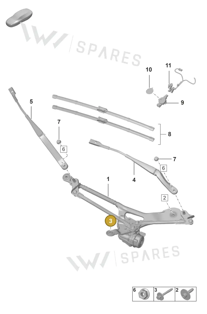 PAF008333 — Porsche 911 (2021-2022) diagram p59904000, position 3