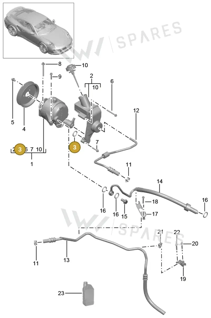 PAF008388 — Porsche 911 (2013-2020) diagram p42402062, position 3