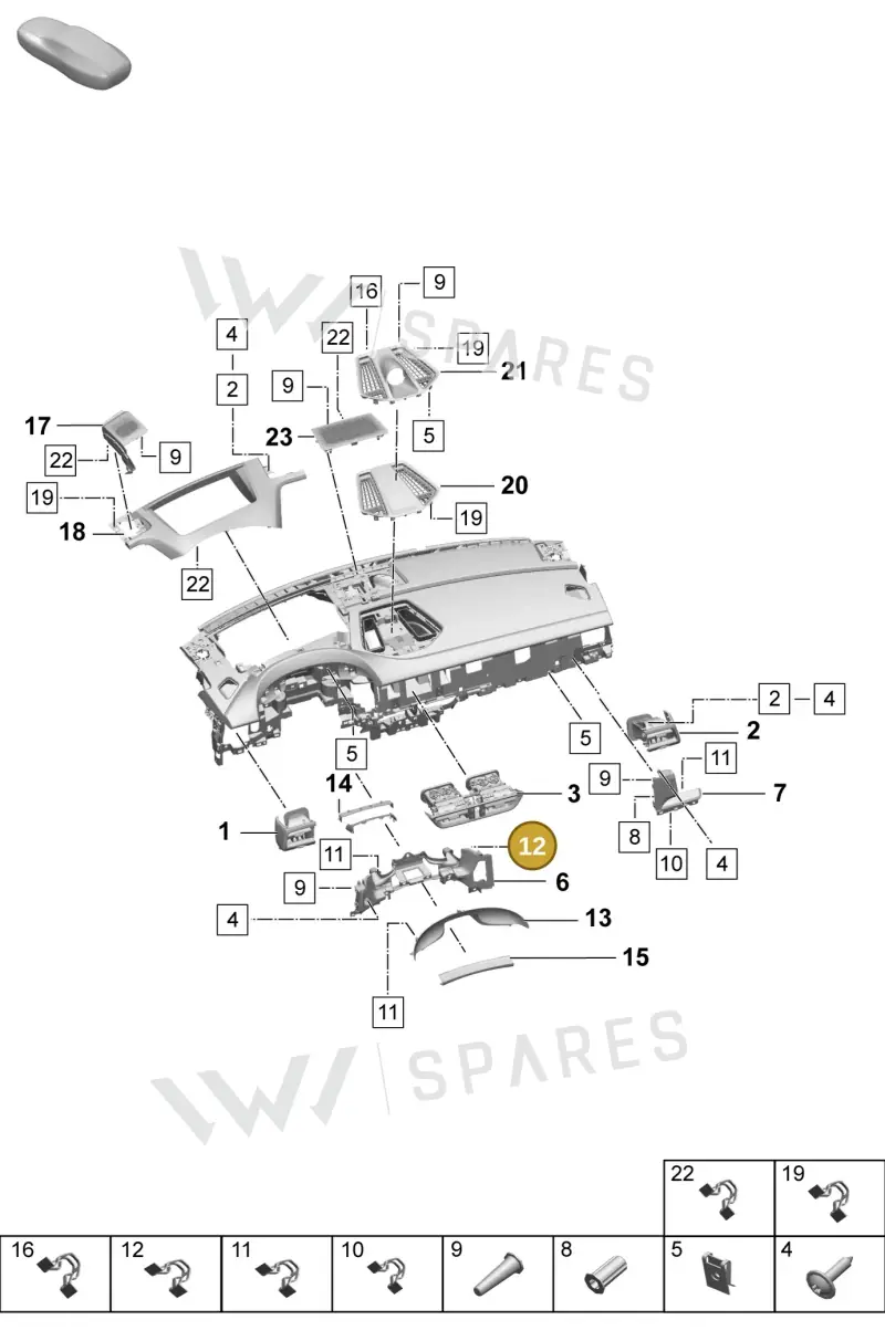 PAF008427 — Porsche Macan (2024-2024) diagram p61809050, position 12