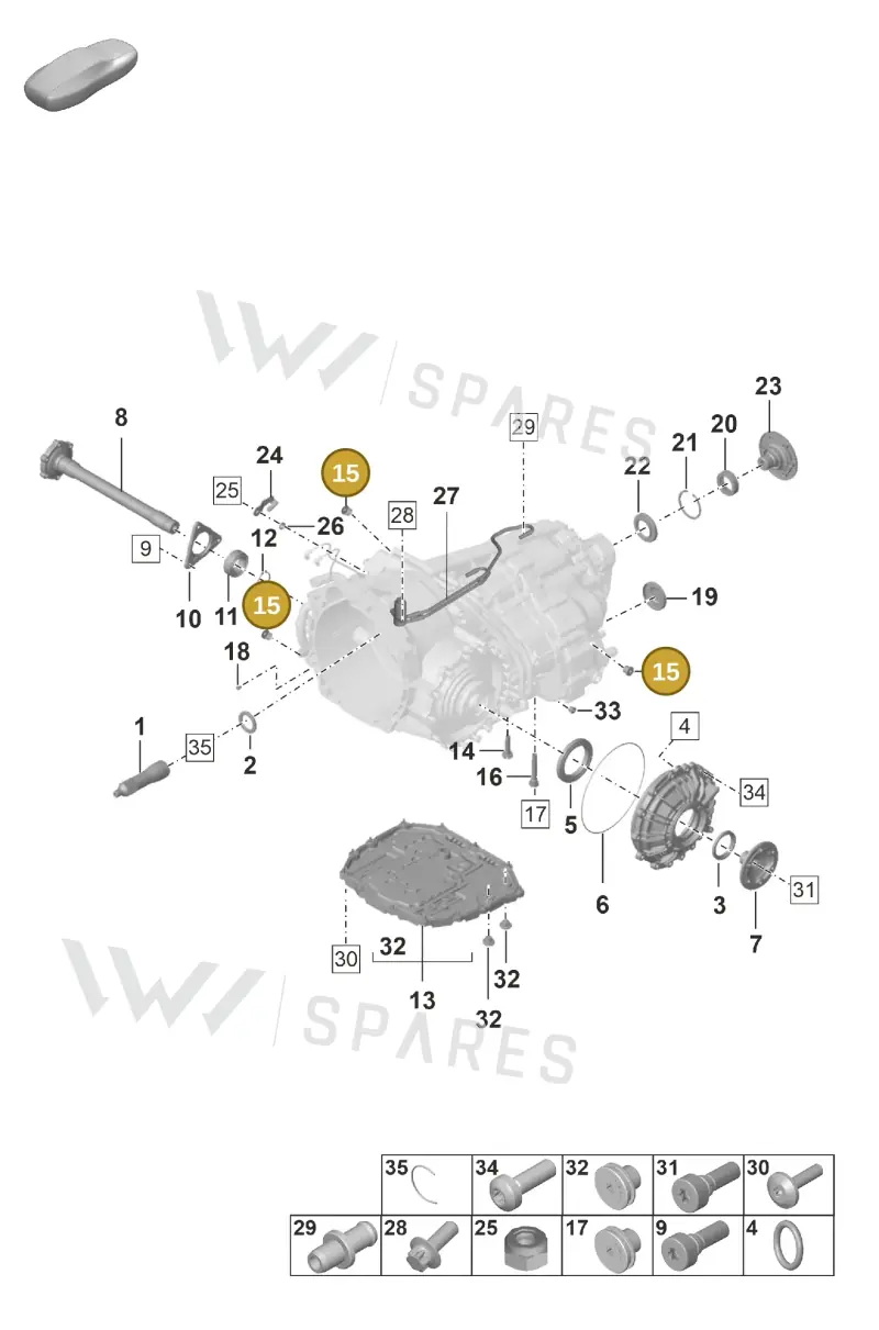 PAF008528 — Porsche 911 (2024-2025) diagram p53302100, position 15